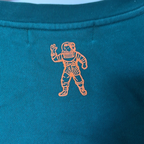 Billionaire Boys Club Forest Green Sweatshirt with Vibrant Orange Logo - Picture 5 of 6